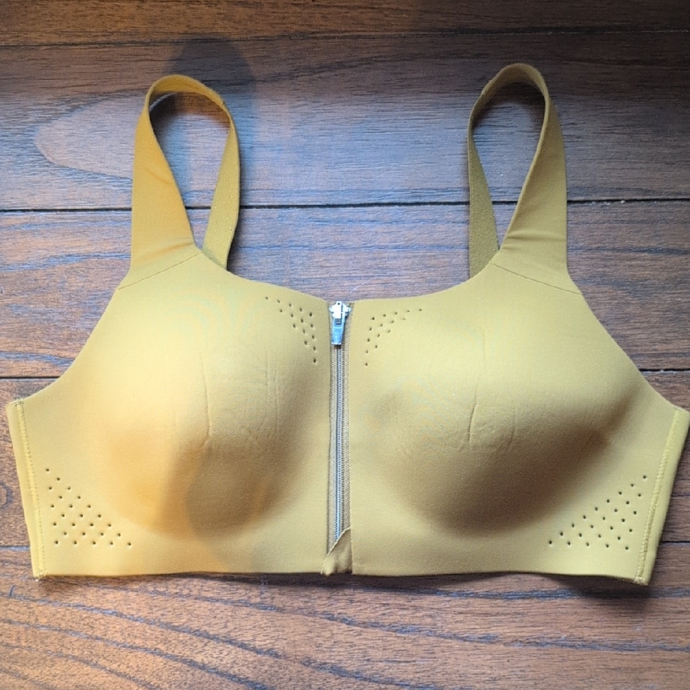 VSX Mustard Yellow Zip-Front Bra